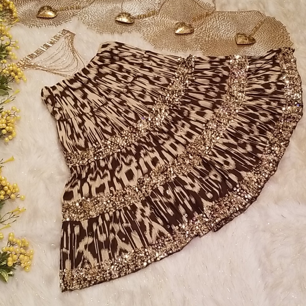 Sequins Inspired Maxi / Circle Skirt by What's Up